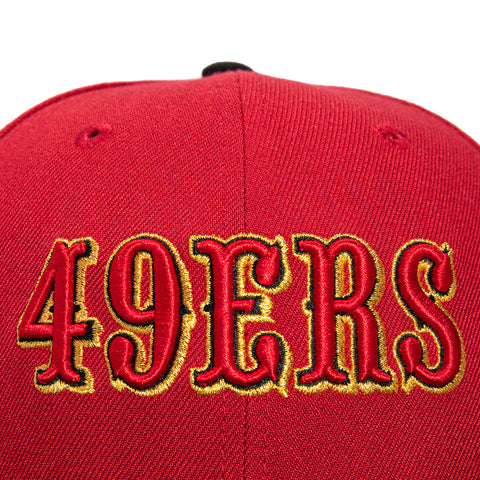New Era 59Fifty San Francisco 49ers Rivalry Word Hat - Cardinal, Black