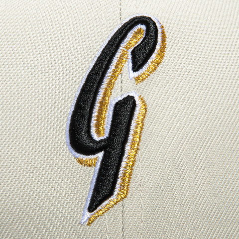 New Era 59Fifty San Francisco Giants 2014 World Series Champions Patch G Hat - Stone, Black, Metallic Gold