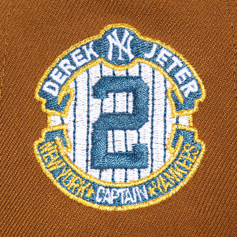 New Era 59Fifty New York Yankees Derek Jeter 2 Patch Hat - Khaki New Era
