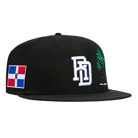 New Era 59Fifty Dominican Republic Flag Patch Tree Hat - Black New Era