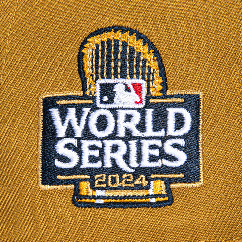 New Era 59Fifty Los Angeles Dodgers 2024 World Series Patch Ohtani Blossom Hat - Khaki, Navy New Era