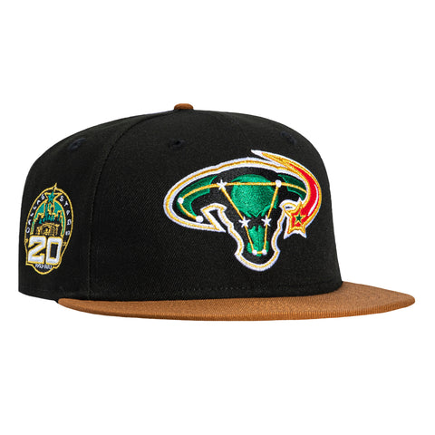 New Era 59Fifty Dallas Stars 20th Anniversary Patch 2003 Alternate Pink UV Hat - Black, Khaki New Era