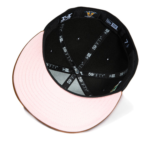 New Era 59Fifty Dallas Stars 20th Anniversary Patch 2003 Alternate Pink UV Hat - Black, Khaki New Era