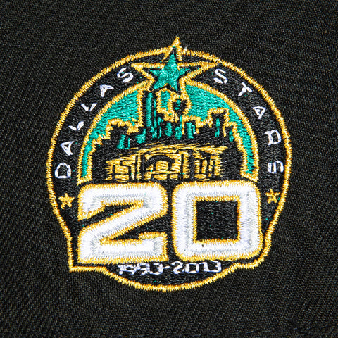 New Era 59Fifty Dallas Stars 20th Anniversary Patch 2003 Alternate Pink UV Hat - Black, Khaki New Era