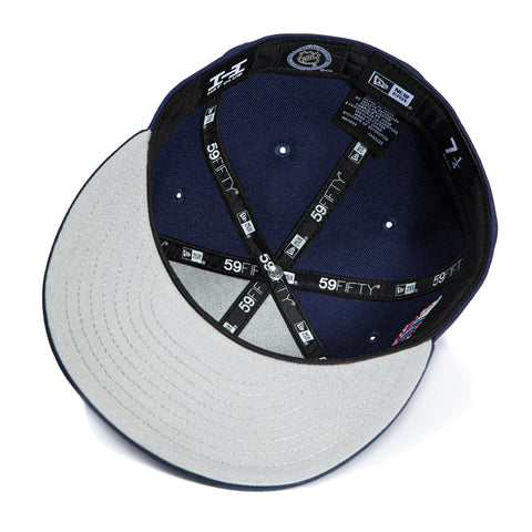 New Era 59Fifty Blue Ice Winnipeg Jets 15th Anniversary Patch Hat - Light Navy, Navy