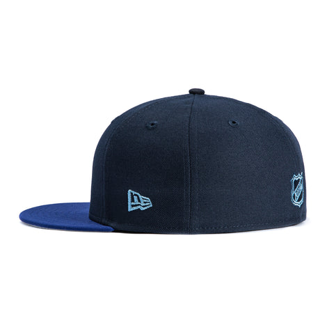 New Era 59Fifty Blue Ice Colorado Avalanche 10th Anniversary Patch Alternate Hat - Navy, Royal