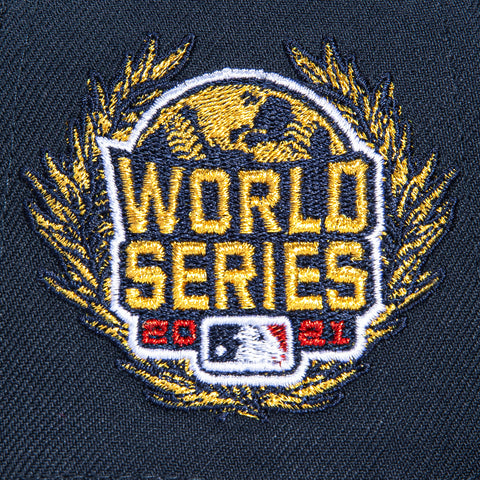 New Era 59Fifty Atlanta Braves 2021 World Series Patch Realtree UV Hat - Navy