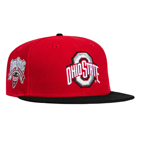 New Era 59Fifty Ohio State Buckeyes 2002 National Champions Patch Hat - Red, Black New Era