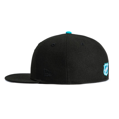 New Era 59Fifty San Jose Sharks 35th Anniversary Patch Hat - Black