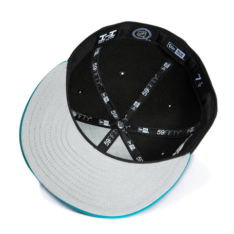 New Era 59Fifty San Jose Sharks 35th Anniversary Patch Hat - Black, Teal