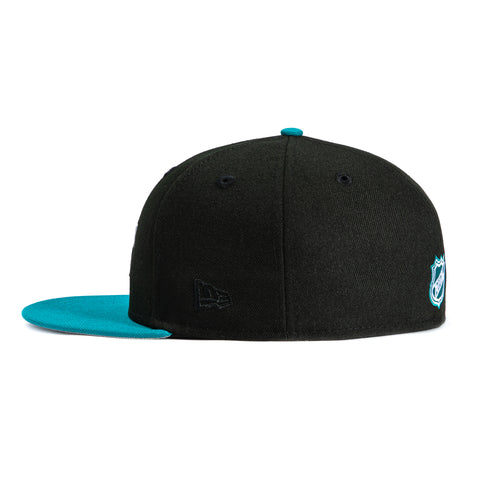 New Era 59Fifty San Jose Sharks 35th Anniversary Patch Hat - Black, Teal