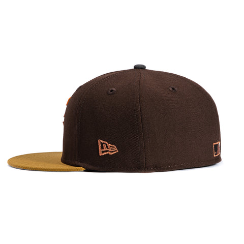 New Era 59Fifty Sepia Minnesota Twins 1991 World Series Patch Hat - Brown, Khaki