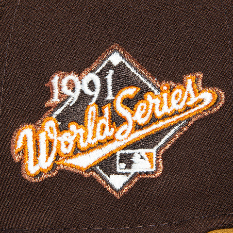 New Era 59Fifty Sepia Minnesota Twins 1991 World Series Patch Hat - Brown, Khaki