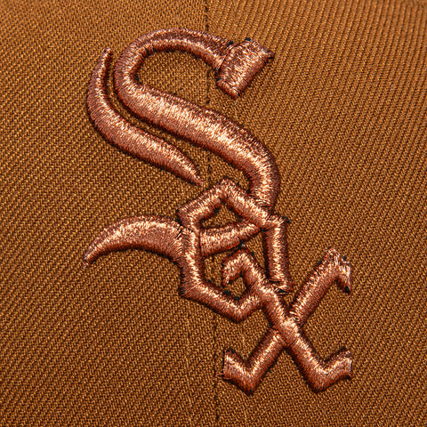 New Era 59Fifty Sepia Chicago White Sox 95th Anniversary Patch Hat - Brown, Khaki