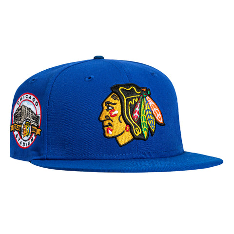 New Era 59Fifty Blue Ice Chicago Blackhawks Chicago Stadium Patch Hat - Royal, Royal