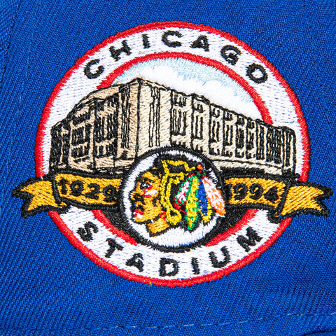 New Era 59Fifty Blue Ice Chicago Blackhawks Chicago Stadium Patch Hat - Royal, Royal