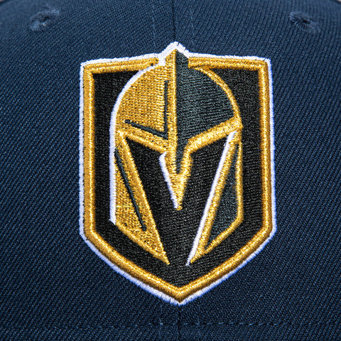 New Era 59Fifty Blue Ice Vegas Golden Knights 2024 Winter Classic Patch Alternate Hat - Navy, Light Navy