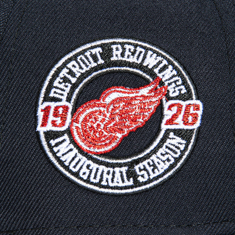 New Era 59Fifty Blue Ice Detroit Red Wings Inaugural Patch Hat - Navy, Royal