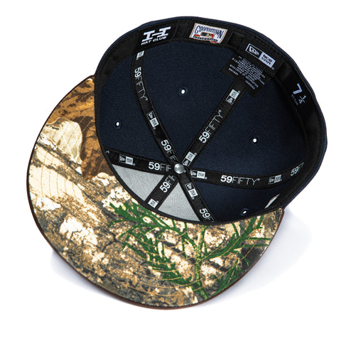 New Era 59Fifty Texas Rangers 40 Years Patch Realtree UV Hat - Navy, Brown