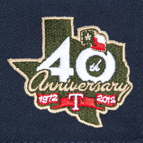 New Era 59Fifty Texas Rangers 40 Years Patch Realtree UV Hat - Navy, Brown