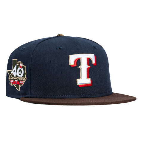 New Era 59Fifty Texas Rangers 40 Years Patch Realtree UV Hat - Navy, Brown