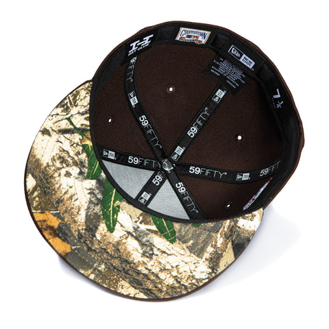 New Era 59Fifty San Diego Padres 1998 World Series Patch Rose Realtree UV Hat - Brown