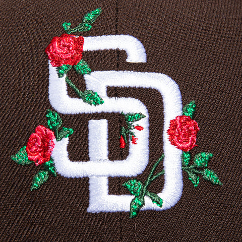 New Era 59Fifty San Diego Padres 1998 World Series Patch Rose Realtree UV Hat - Brown