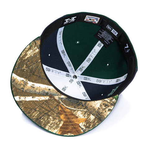 New Era 59Fifty New York Yankees 100th Anniversary Stadium Patch Pinwheel Realtree UV Hat - White, Green, Navy