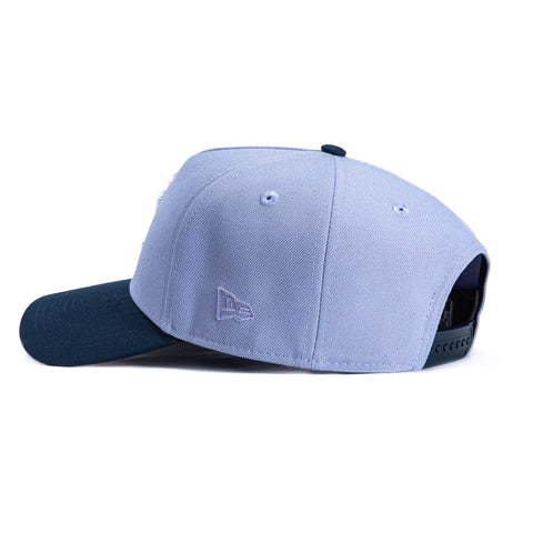 New Era 9Forty A-Frame Arizona Diamondbacks 2001 World Series Patch A Snapback Hat - Lavender, Navy