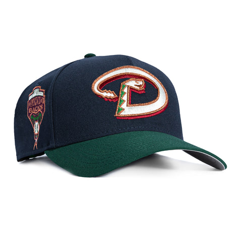 New Era 9Forty A-Frame Arizona Diamondbacks Inaugural Patch D Snapback Hat - Navy, Green