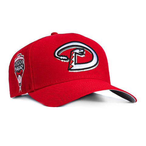 New Era 9Forty A-Frame Arizona Diamondbacks Inaugural Patch D Snapback Hat - Red, White