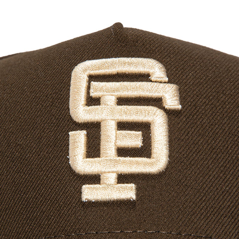 New Era 9Forty A-Frame San Francisco Giants 1989 World Series Patch Snapback Hat - Brown, Ivory
