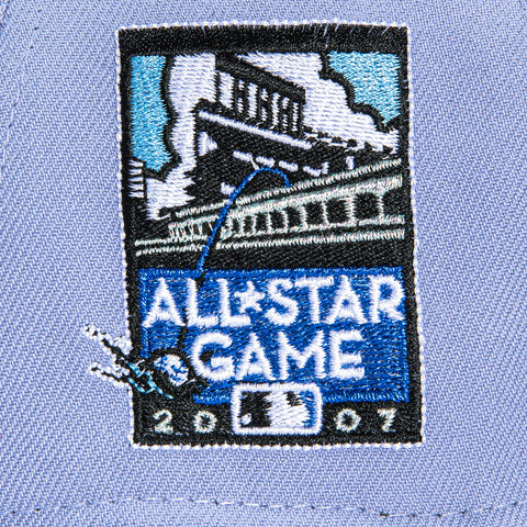 New Era 9Forty A-Frame San Francisco Giants 2007 All Star Game Patch Snapback Hat - Lavender, Navy