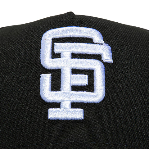 New Era 9Forty A-Frame San Francisco Giants 50th Anniversary Patch Snapback Hat - Black, Graphite