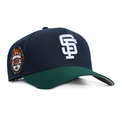New Era 9Forty A-Frame San Francisco Giants 1984 All Star Game Patch Snapback Hat - Navy, Green