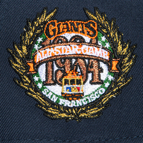 New Era 9Forty A-Frame San Francisco Giants 1984 All Star Game Patch Snapback Hat - Navy, Green