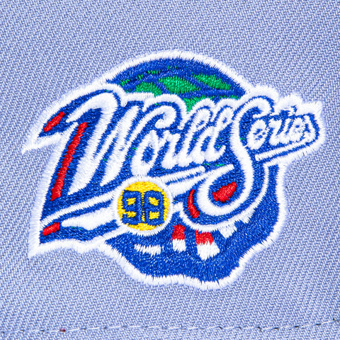 New Era 9Forty A-Frame New York Yankees 1998 World Series Patch Snapback Hat - Lavender, Navy