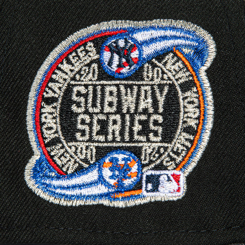 New Era 9Forty A-Frame New York Yankees Subway Series Patch Snapback Hat - Black, Graphite