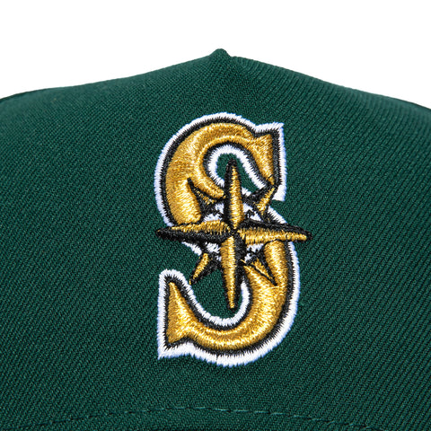 New Era 9Forty A-Frame Seattle Mariners 2023 All Star Game Patch Realtree UV Snapback Hat - Green, Black