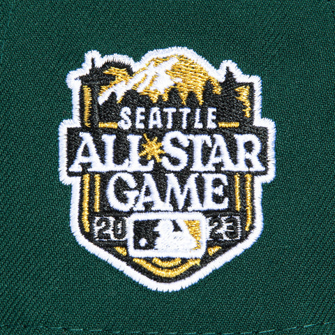 New Era 9Forty A-Frame Seattle Mariners 2023 All Star Game Patch Realtree UV Snapback Hat - Green, Black