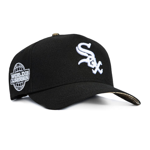 New Era 9Forty A-Frame Chicago White Sox 2005 World Series Patch Realtree UV Snapback Hat - Black