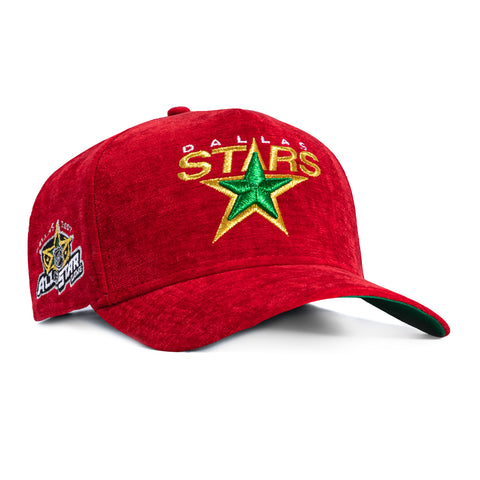 New Era 9Forty A-Frame Holiday Party Dallas Stars 2007 All Star Game Patch Snapback Hat - Red New Era