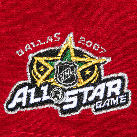 New Era 9Forty A-Frame Holiday Party Dallas Stars 2007 All Star Game Patch Snapback Hat - Red New Era