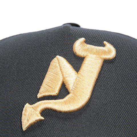 New Era 9Forty A-Frame 8-Ball New Jersey Devils Snapback Pink UV Hat - Graphite, Black