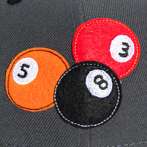 New Era 9Forty A-Frame 8-Ball New Jersey Devils Snapback Pink UV Hat - Graphite, Black