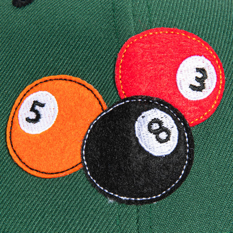 New Era 9Forty A-Frame 8-Ball New York Mets Snapback Hat - Green, Black