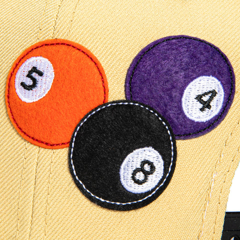 New Era 9Forty A-Frame 8-Ball Chicago Blackhawks Chicago Stadium Patch Snapback Hat - Tan, Black