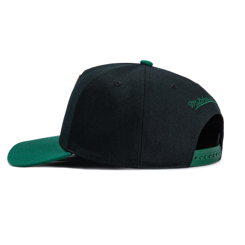 MN SONICS PRO PINCH BLK/GRN SN Mitchell and Ness