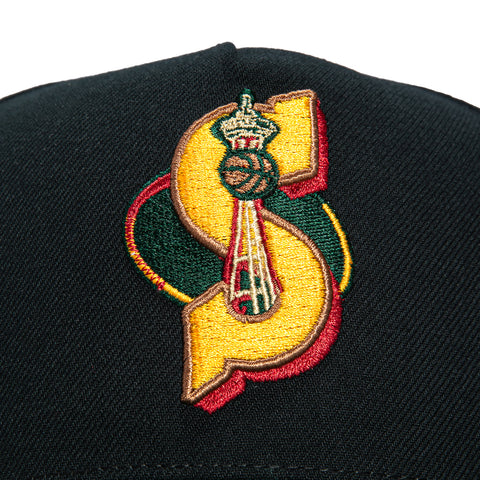 MN SONICS PRO PINCH BLK/GRN SN Mitchell and Ness