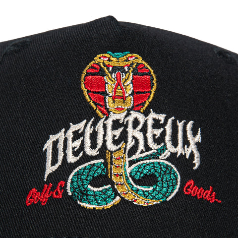 Devereux A-Frame Cobra The A-Player Snapback Hat - Black Devereux